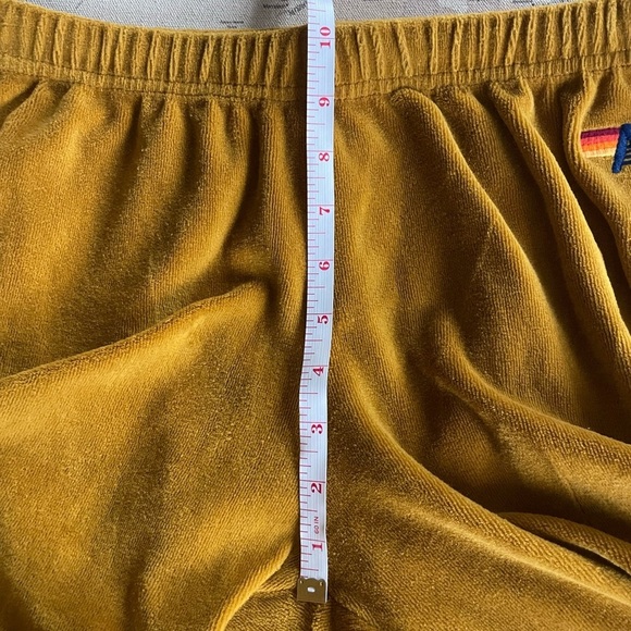 Aviator Nation Classic Sweatpants Gold Velvet Size Large Women’s - Picture 12 of 14